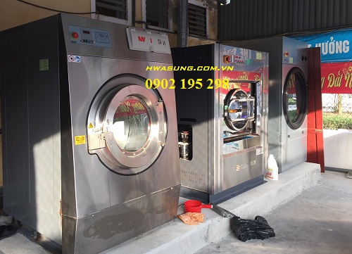 Lắp đặt máy giặt công nghiệp tại bệnh viện Lao - Phổi Nghệ An