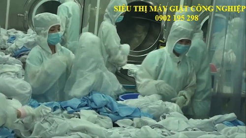 Hình ảnh tại nhà giặt giặt đồ phòng sạch