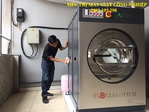 Lắp đặt máy giặt công nghiệp cho trung tâm phục hồi chức năng người khuyết tật Thụy An, Ba Vì