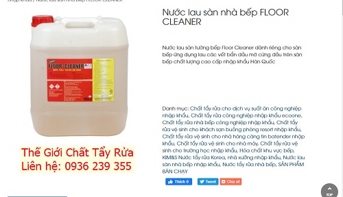 Nước lau sàn nhà bếp