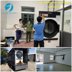 Nghiệm thu thiết bị phòng giặt cho bệnh viện đa khoa Hưng Nguyên