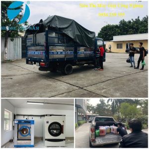 Lắp đặt thiết bị phòng giặt cho trung tâm chăm sóc người có công Khánh Hòa