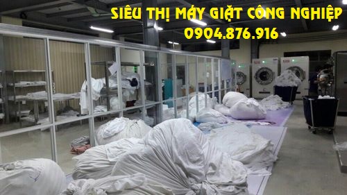 Máy giặt sấy công nghiệp cho xưởng giặt