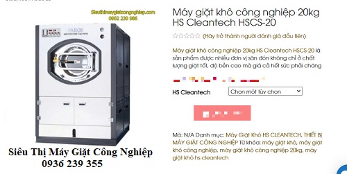 Giặt khô Paros 20kg