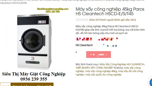 Máy sấy Paros 45kg
