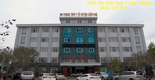 Lắp đặt thiết bị giặt sấy cho trung tâm y tế huyện Cẩm Khê