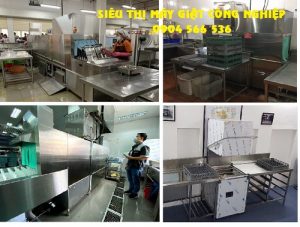 Các loại máy rửa khay ăn, khay cơm công nghiệp