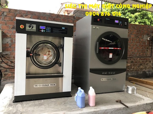 Thiết bị giặt sấy công nghiệp cho công ty sản xuất sữa