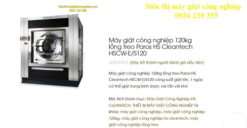 Mays giặt công nghiệp Hàn Quốc 120kg