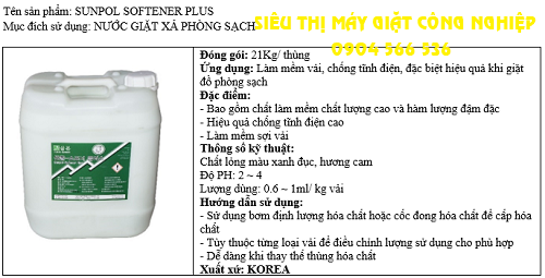 Nước xả chống tĩnh điện quần áo phòng sạch
