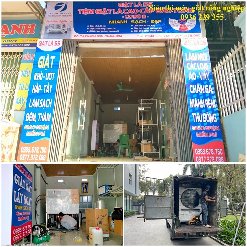 Nghiệm thu thiết bị cho tiệm giặt là công nghiệp 5S tại Thanh Hóa