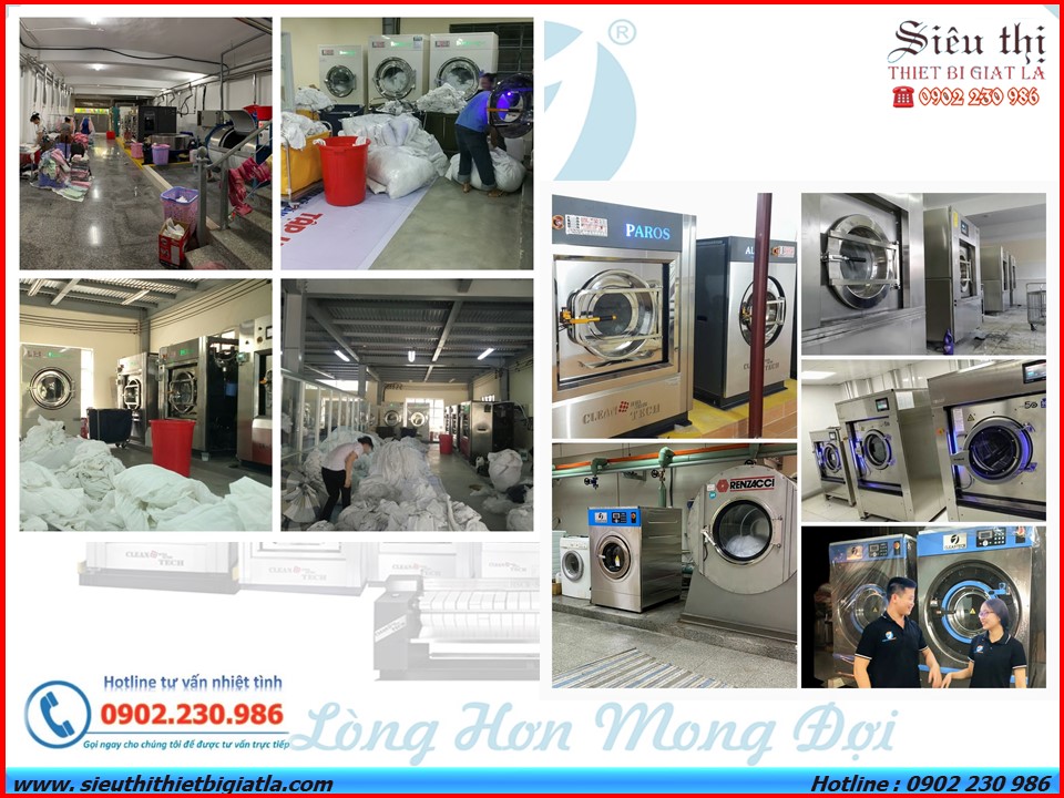 Máy giặt công nghiệp sư dụng cho nhà nghỉ, khách sạn quy mô vừa và nhỏ