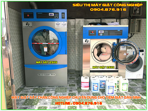 1.Chi tiết thiết bị giặt sấy tiệm giặt là 5S Huyền Đoan – Thái Bình