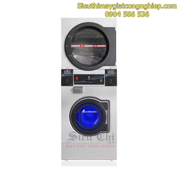 Máy giặt sấy chồng tầng lồng treo 15kg Blue Whale STP-15X