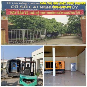 Lắp đặt thiết bị giặt công nghiệp tại Vĩnh Phúc cho cơ sở cai nghiện Vĩnh Phúc