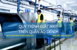 Quy trình giặt axit trên quần áo denim