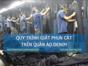 quy trình giặt phun cát