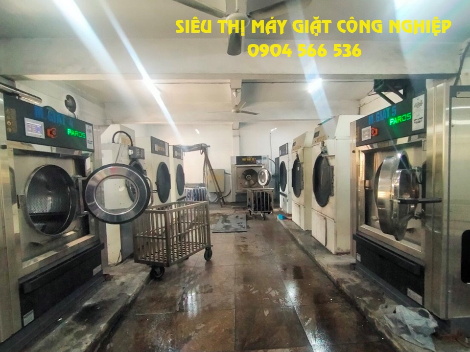 Máy giặt công nghiệp, máy sấy công nghiệp cho công ty khai khoáng