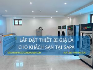 Thiết bị giặt là công nghiệp cho khách sạn
