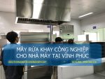 Máy rửa khay công nghiệp cho nhà máy tại Vĩnh Phúc