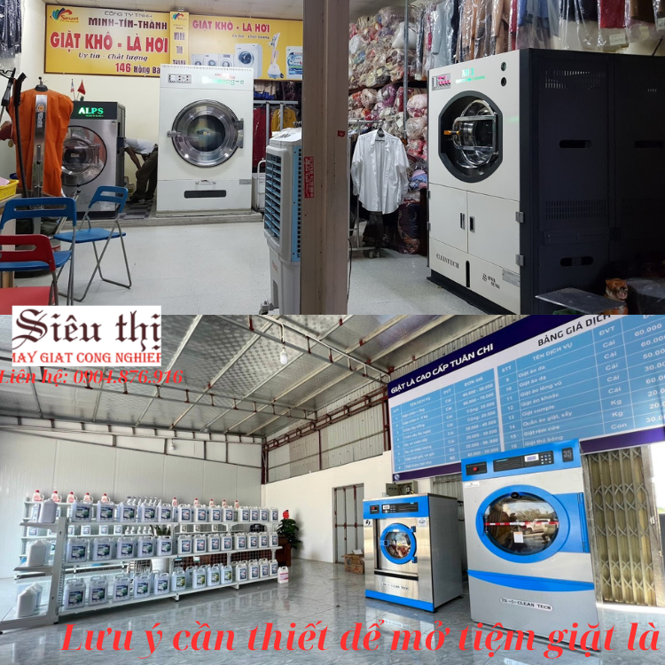 Lưu ý cho bạn khi mở tiệm giặt