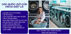 Các bước để mở cửa hàng giặt là chi tiết nhất