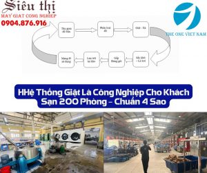 Hệ thống giặt là 200 phòng