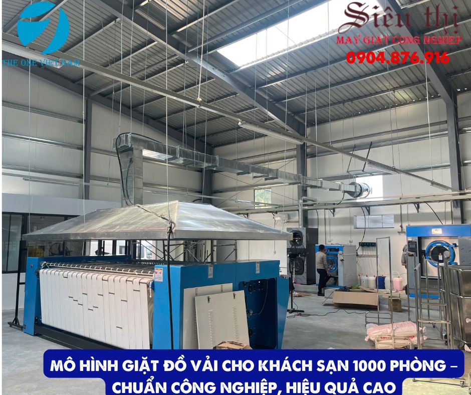 Mô Hình Giặt Đồ Vải Cho Khách Sạn 1000 Phòng