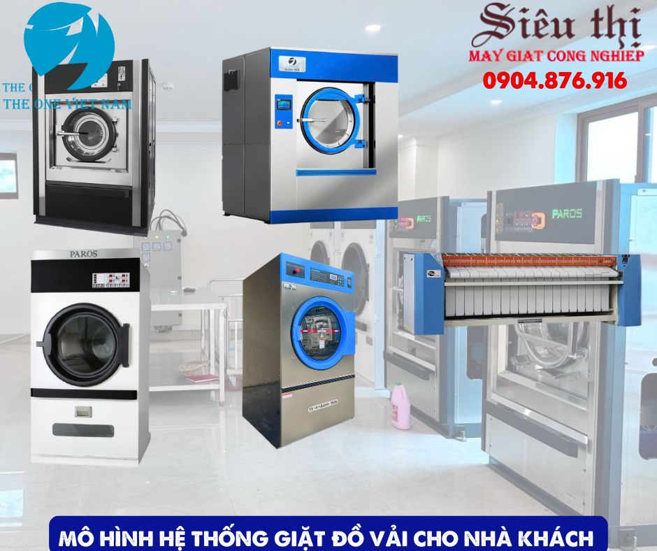 Mô Hình Hệ Thống Giặt Đồ Vải Cho Nhà Khách