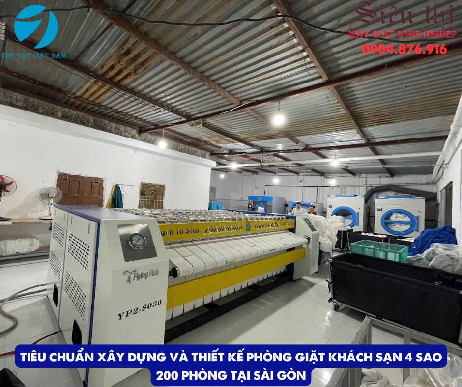 Xây Dựng Và Thiết Kế Phòng Giặt Khách Sạn 4 Sao 200