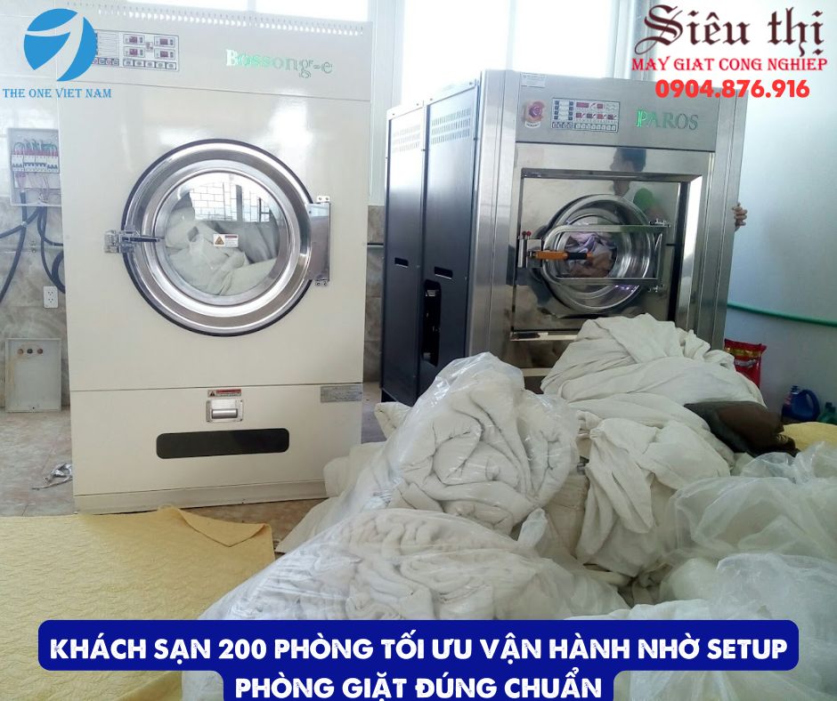 Khách Sạn 200 Phòng Tối Ưu Vận Hành Nhờ Setup Phòng Giặt Đúng Chuẩn