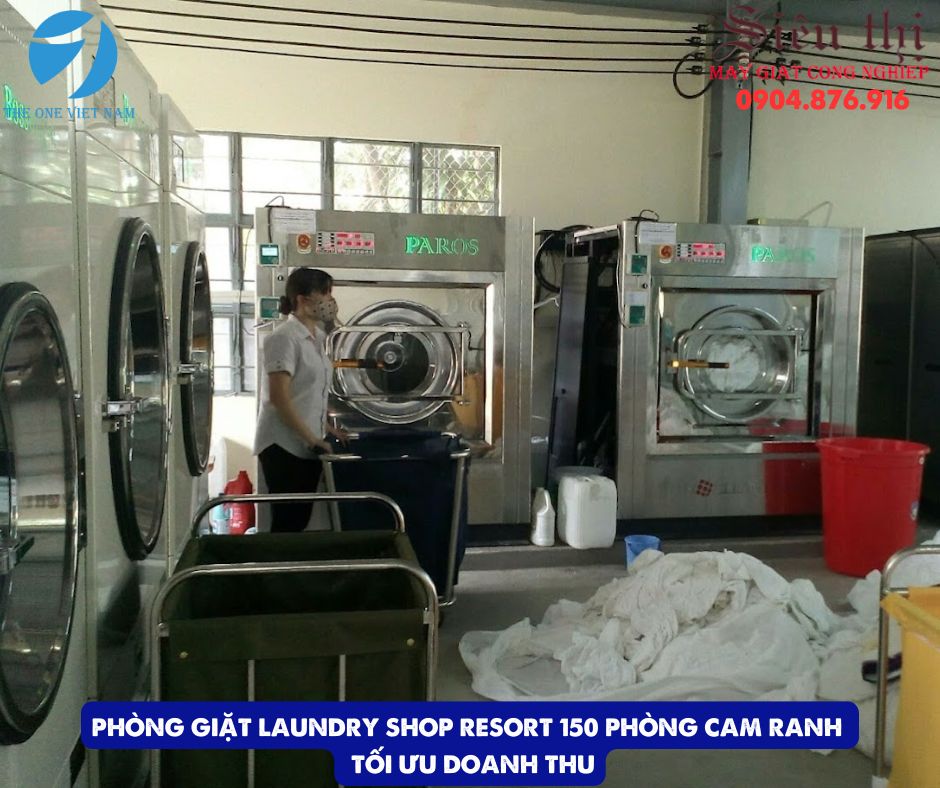 Phòng Giặt Laundry Shop Resort 150 Phòng Cam Ranh Tối Ưu Doanh Thu