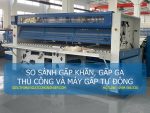 So sánh gấp khăn ga thủ công và bằng máy