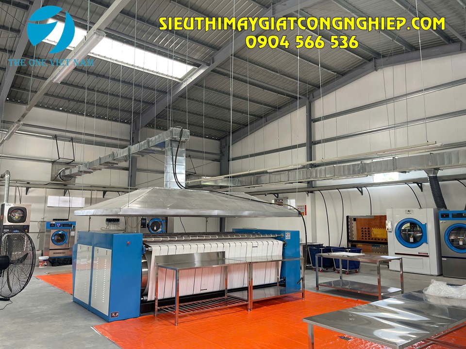 Setup xưởng giặt đồ khách sạn 2 tấn/ ngày tại Thanh Hóa