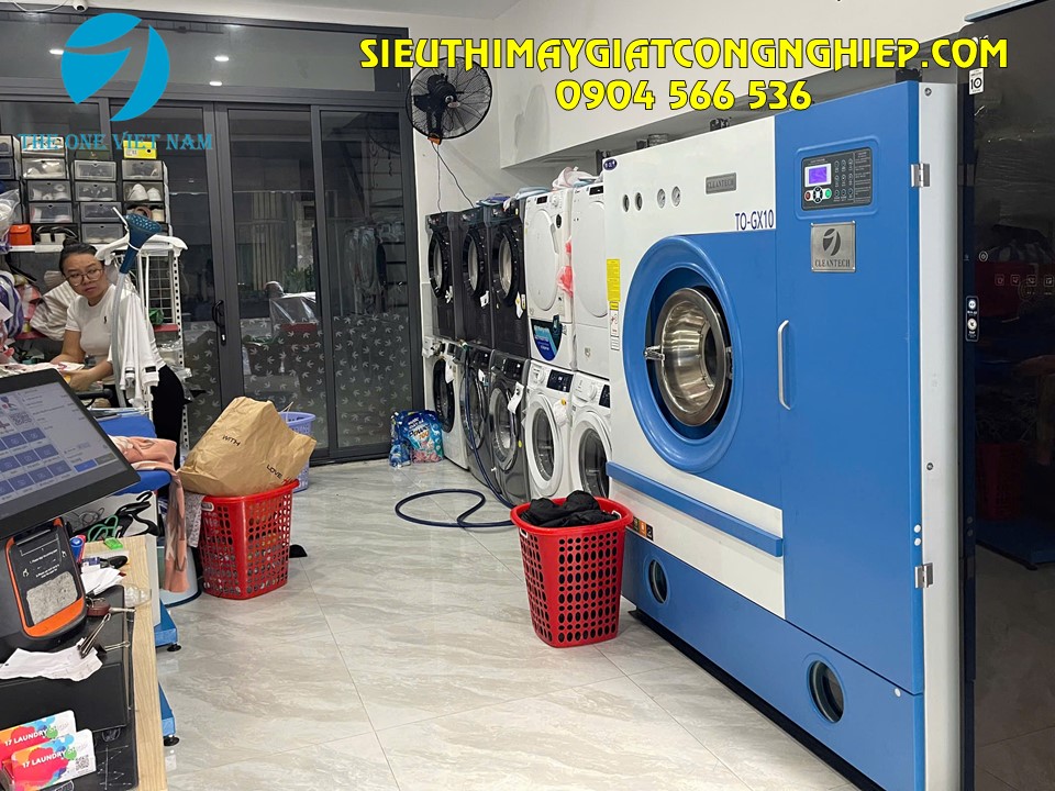 Setup, lắp đặt hệ thống thiết bị cho tiệm giặt 5S tại Đà Nẵng