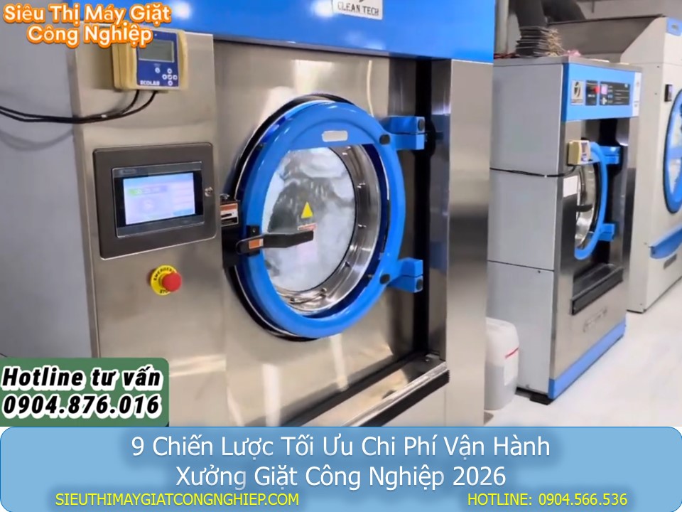 Tiết kiệm năng lượng vận hành của thiết bị trong xưởng giặt