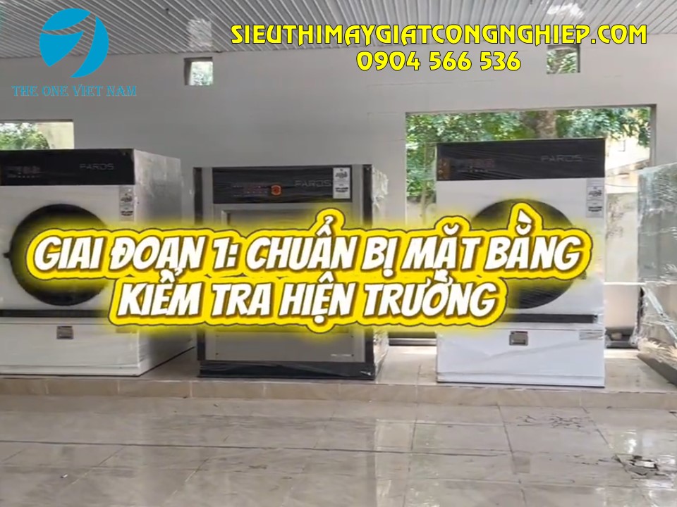 Kiểm tra nền móng trước khi lắp đặt hệ thống máy giặt công nghiệp