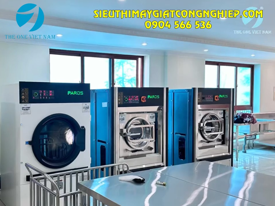 Máy giặt công nghiệp tốc độ vắt cao ( Chân mềm) lắp đặt cho khách sạn