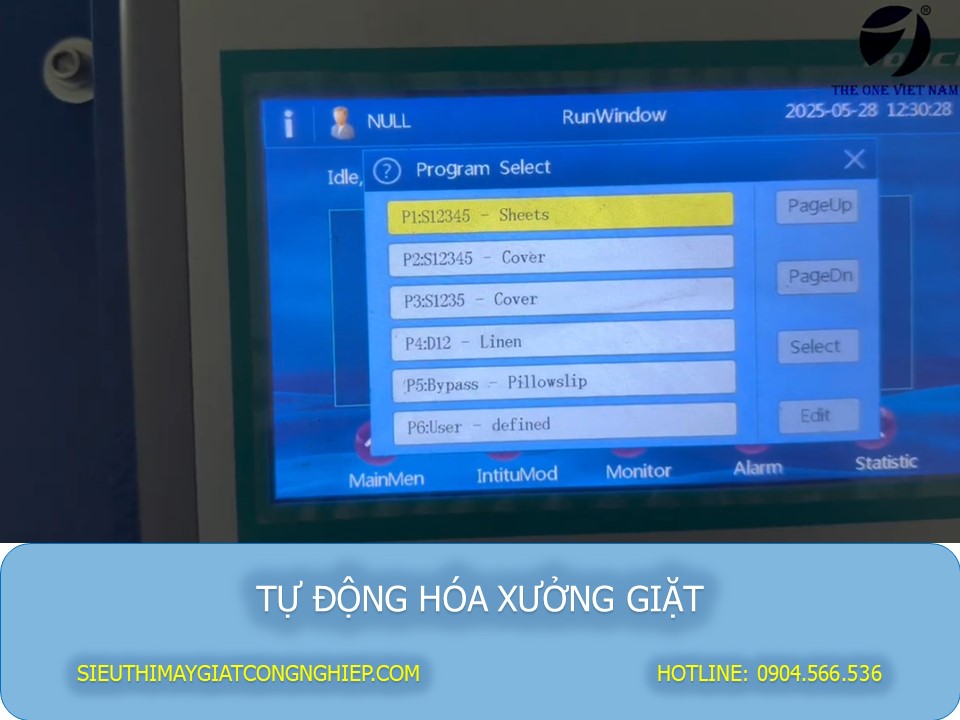Cài đặt trương trình tự động cho máy gấp ga