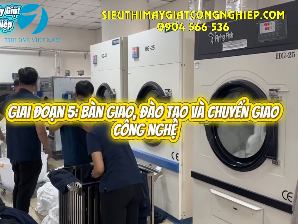 Hướng dẫn vận hành, chuyển giao công nghệ thiết bị phòng giặt khách sạn