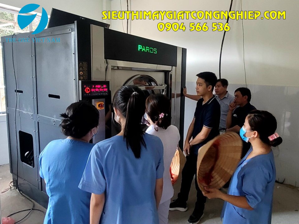 Cung cấp, lắp đặt máy giặt công nghiệp 100kg cho bệnh viện