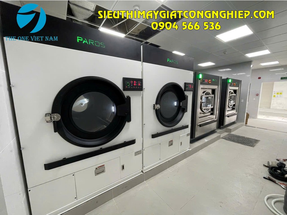 Lắp đặt máy sấy công nghiệp cho xưởng giặt