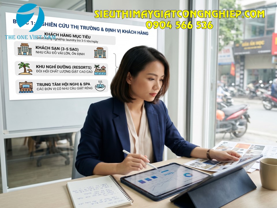 Nghiên cứu thị trường, khách hàng, đối thủ cạnh tranh trước khi quyết định mở xưởng giặt