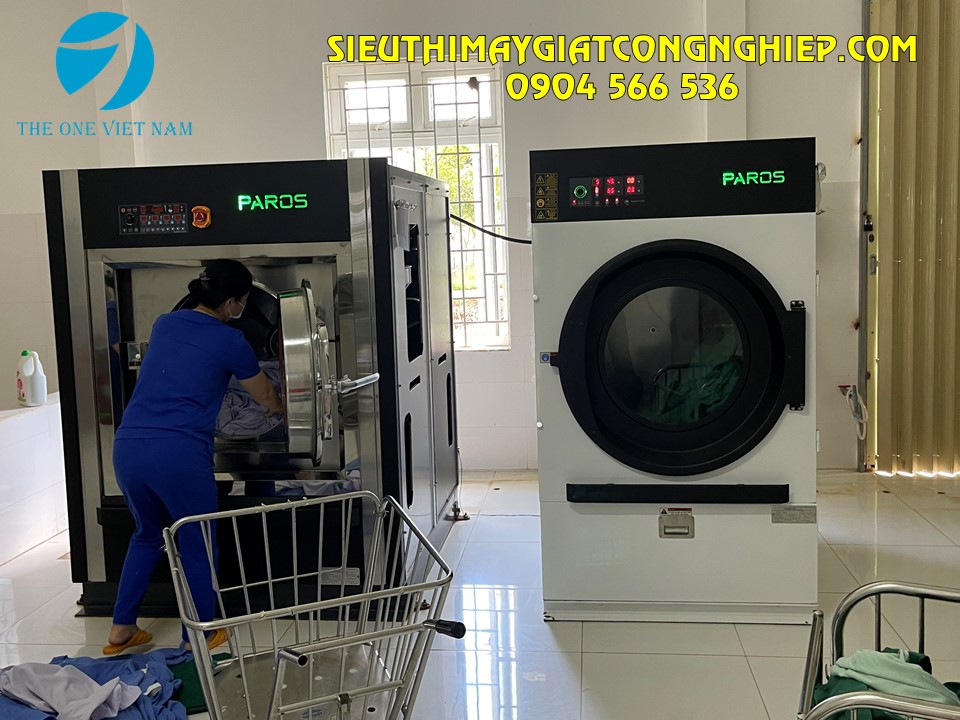 Lắp đặt máy giặt công nghiệp 50kg cho bệnh viện