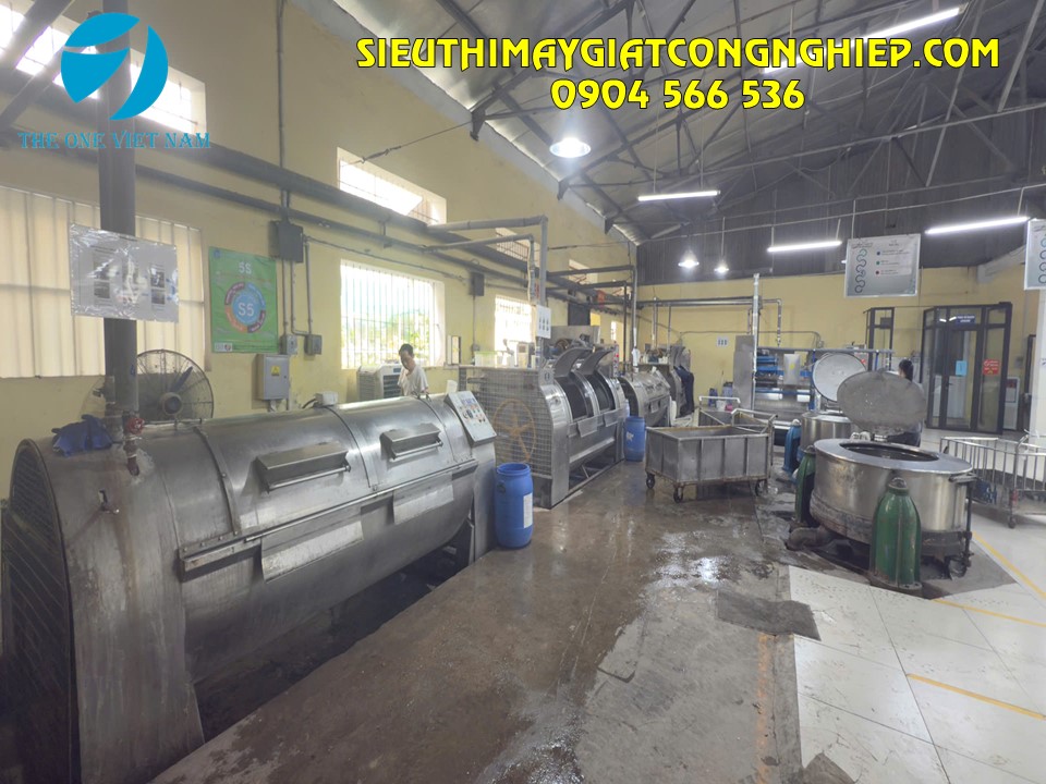 Line giặt bố trí riêng theo thiết kế