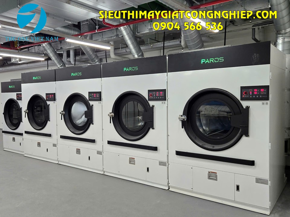 Máy giặt, máy sấy công nghiệp Paros lắp đặt cho khách sạn 5 sao