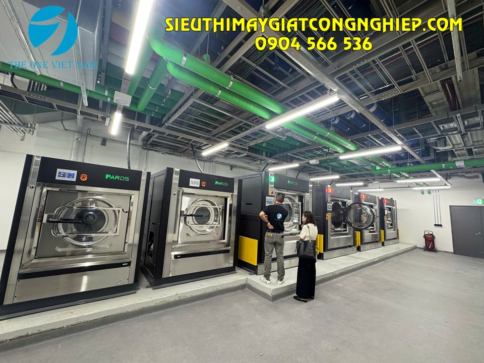 Mô hình giặt khách sạn 5 sao với thiết bị Paros nhập khẩu