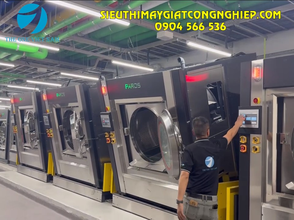 Hệ thống máy giặt công nghiệp công suất lớn cho khách sạn