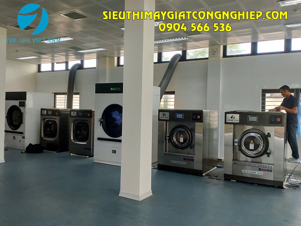 Hệ thống giặt sấy công nghiệp cho bệnh viện tại Hà Nội