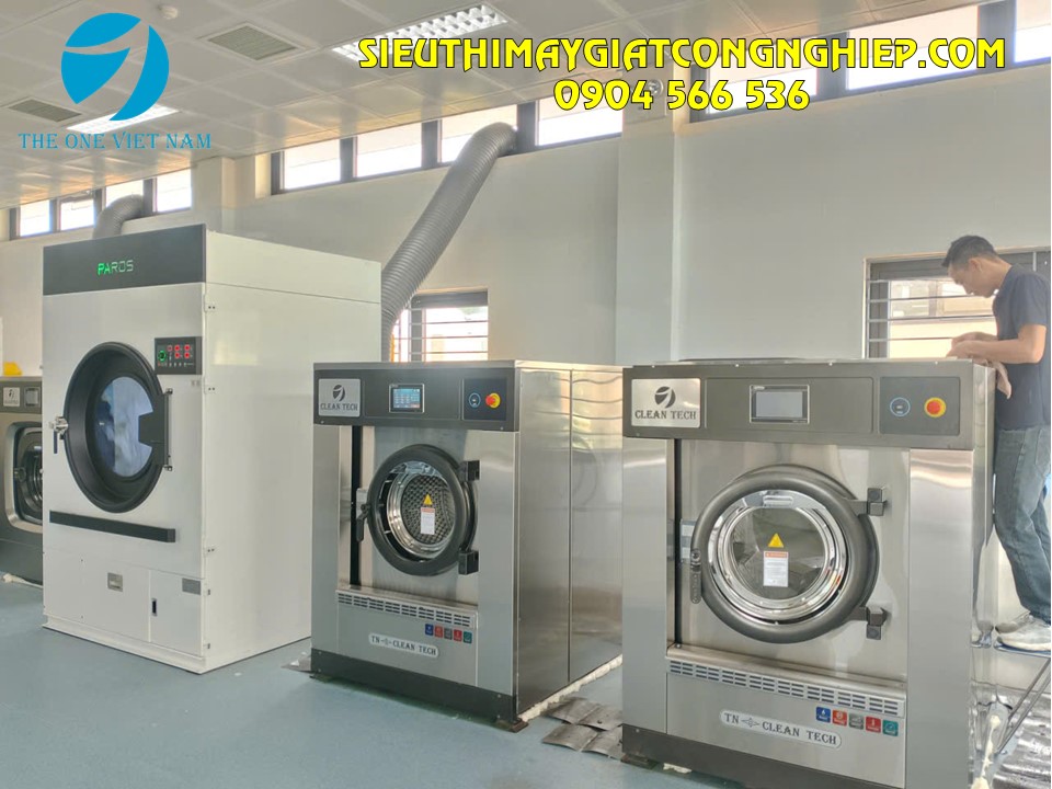 Lắp đặt hệ thống thiết bị giặt công nghiệp cho bệnh viện tại Hà Nội